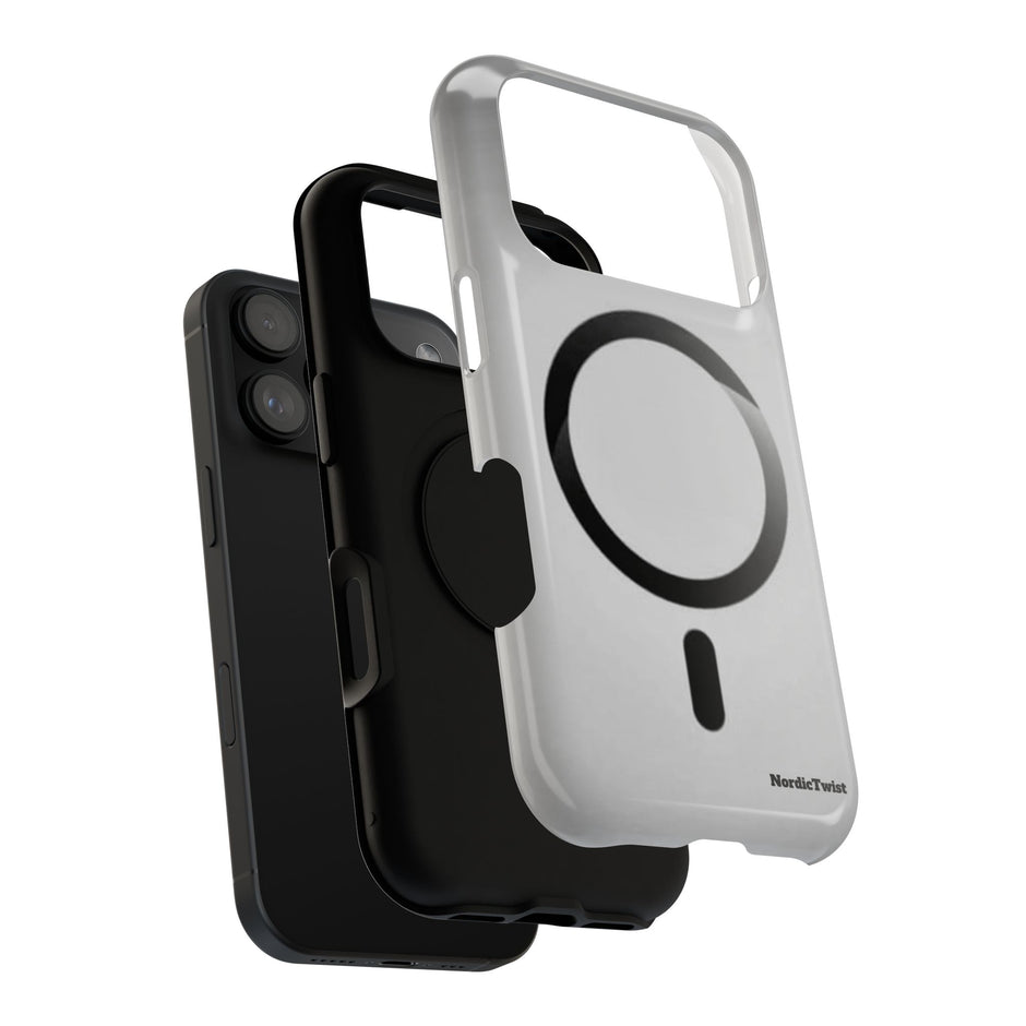 MagSafe Mobilskal – Grå Ringdesign