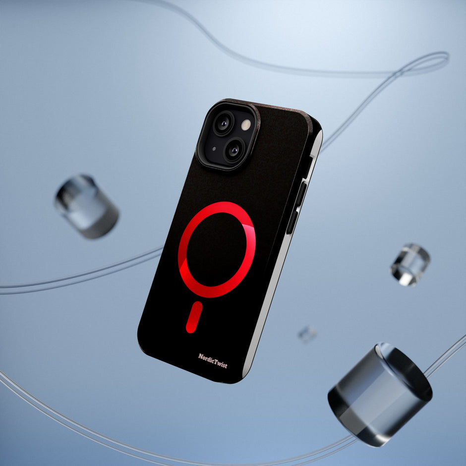 MagSafe Mobilskal – Röd Ringdesign