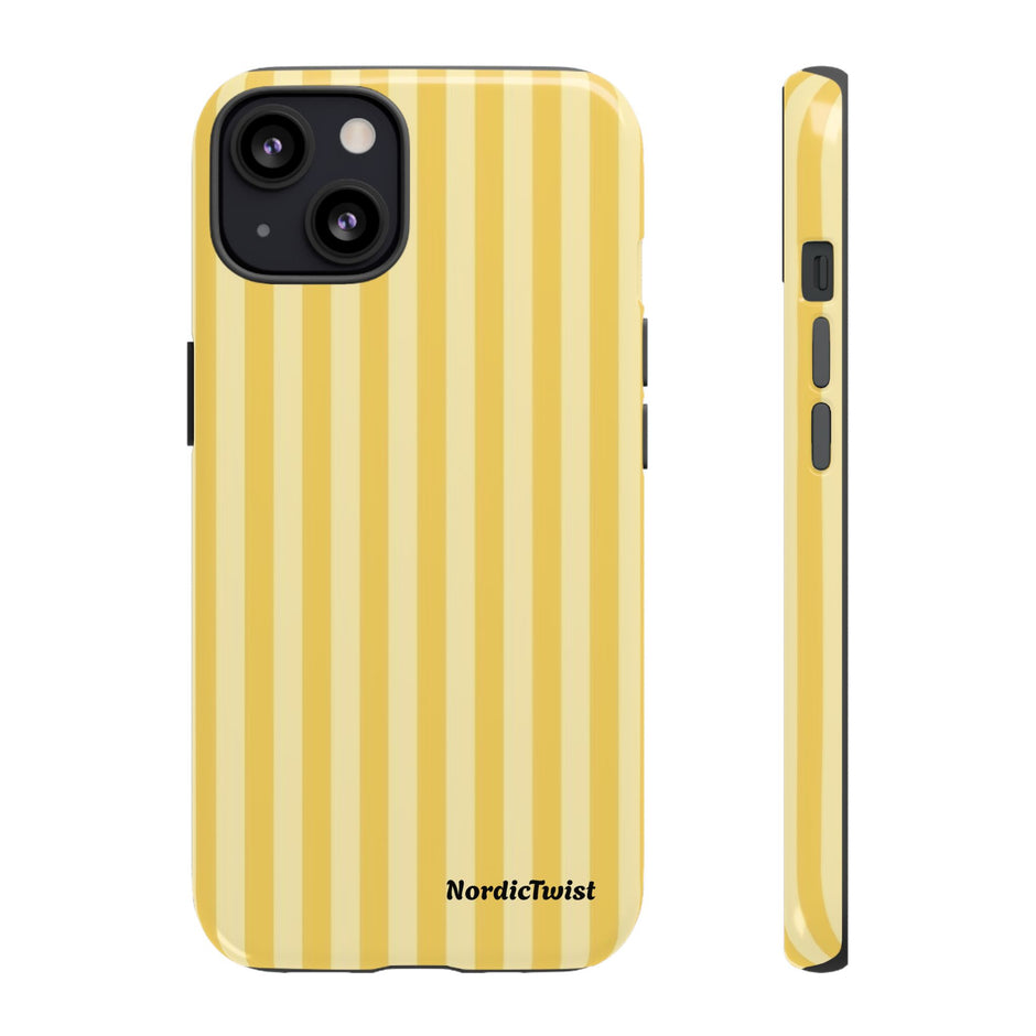 Yellow Stripe Tough Phone Case