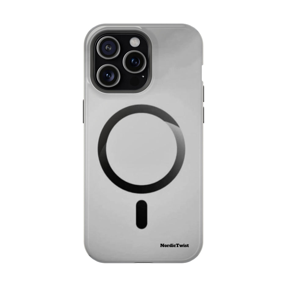 MagSafe Mobilskal – Grå Ringdesign