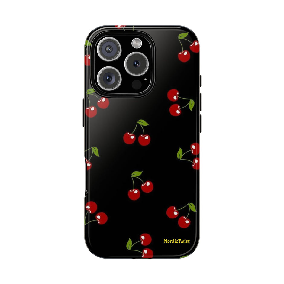 Cherry Pattern Tough Phone Case