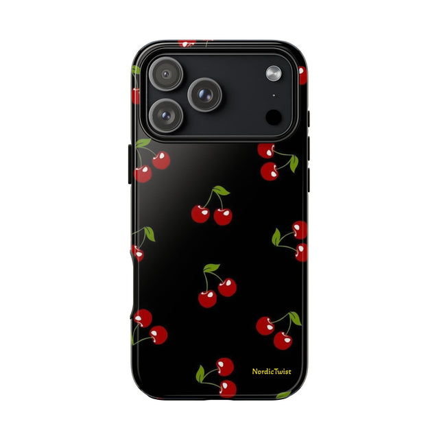 Cherry Pattern Tough Phone Case