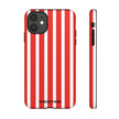 Red Striped Phone Case - Tough Cases for Stylish Protection