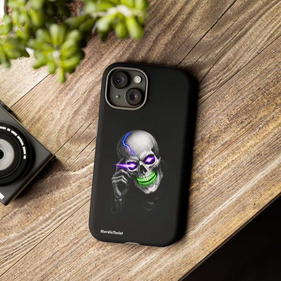 Neon Skull Tough Phone Case