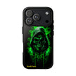 Tough Phone Case – Green Grim Reaper Skull Gothic Design