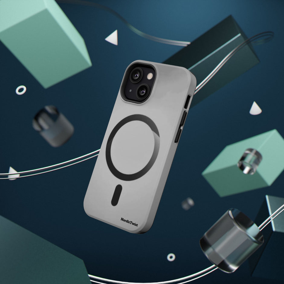 MagSafe Mobilskal – Grå Ringdesign