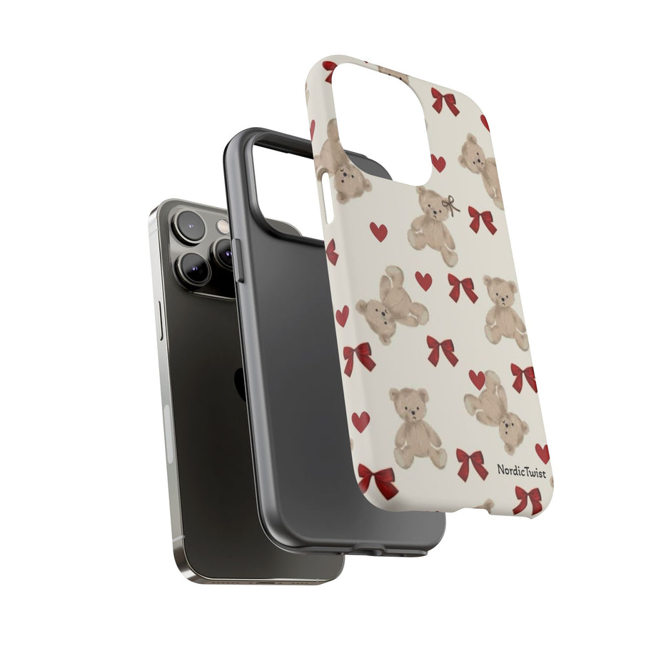 Teddy Bear Hearts Phone Case