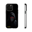 Tough Phone Case – Hooded Grim Reaper with Red Glowing Eyes