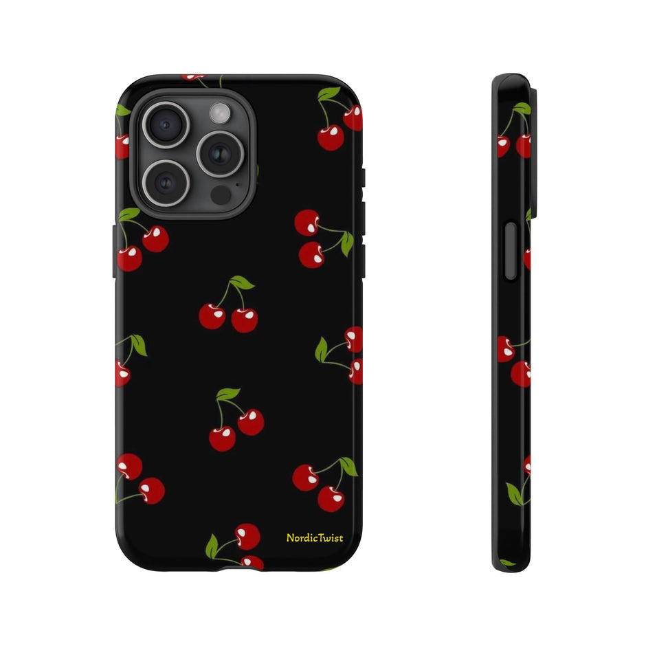 Cherry Pattern Tough Phone Case