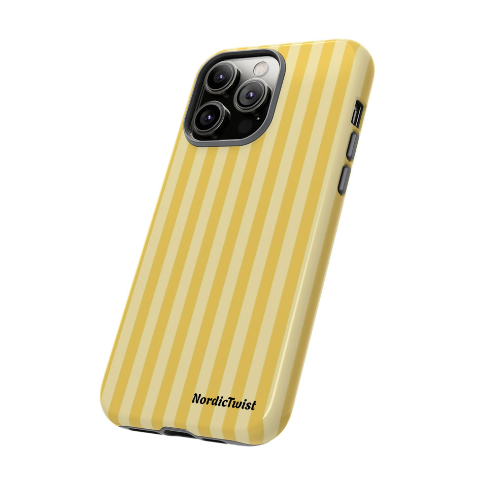 Yellow Stripe Tough Phone Case