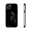 Tough Phone Case – Hooded Grim Reaper with Red Glowing Eyes
