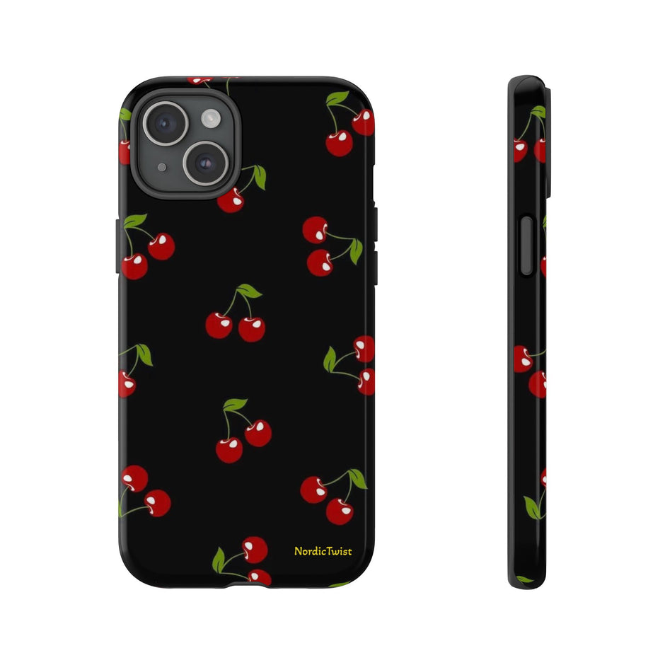Cherry Pattern Tough Phone Case