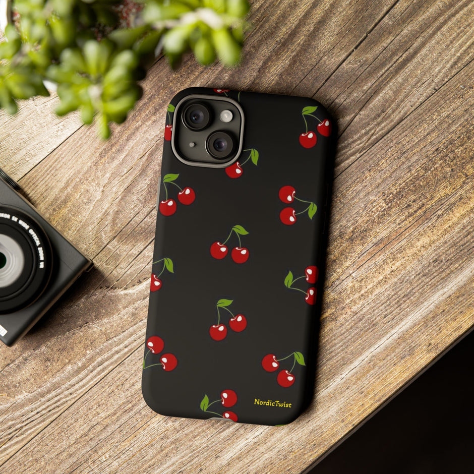 Cherry Pattern Tough Phone Case