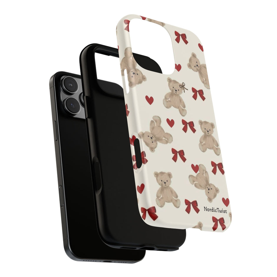 Teddy Bear Hearts Phone Case