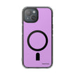 Clear Magnetic Phone Case Minimal Purple