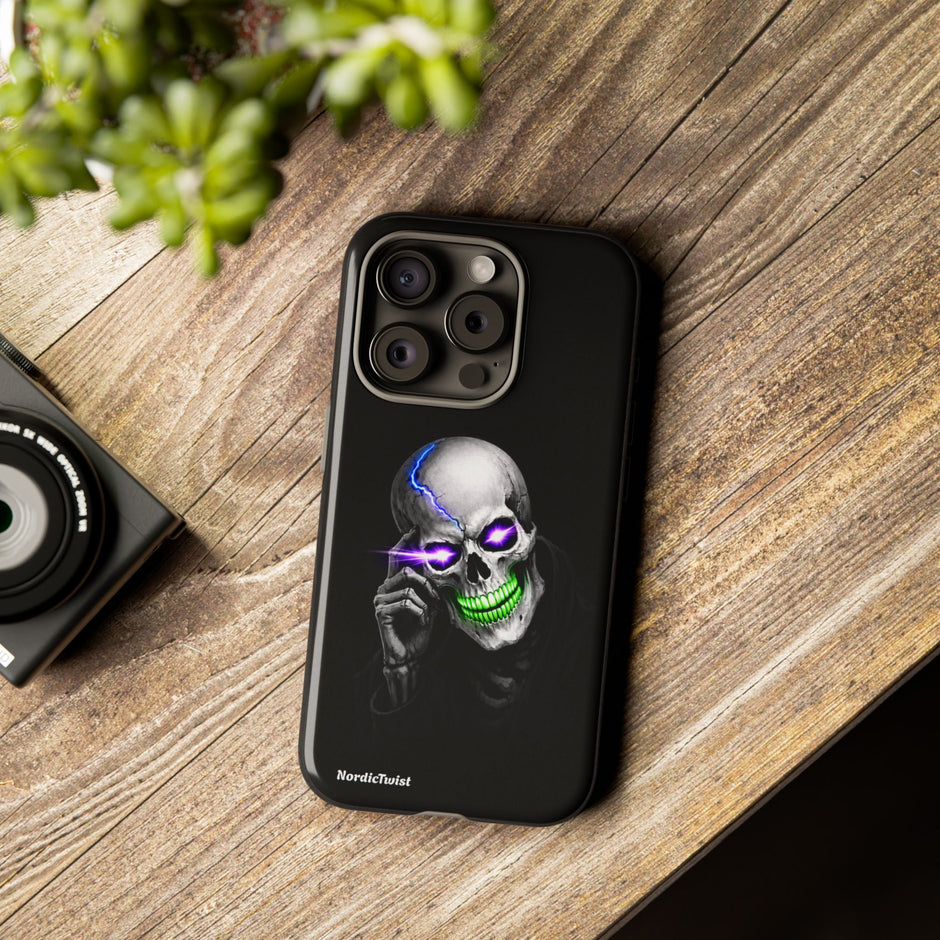 Neon Skull Tough Phone Case
