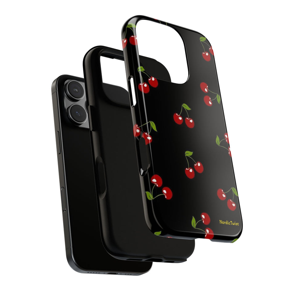 Cherry Pattern Tough Phone Case