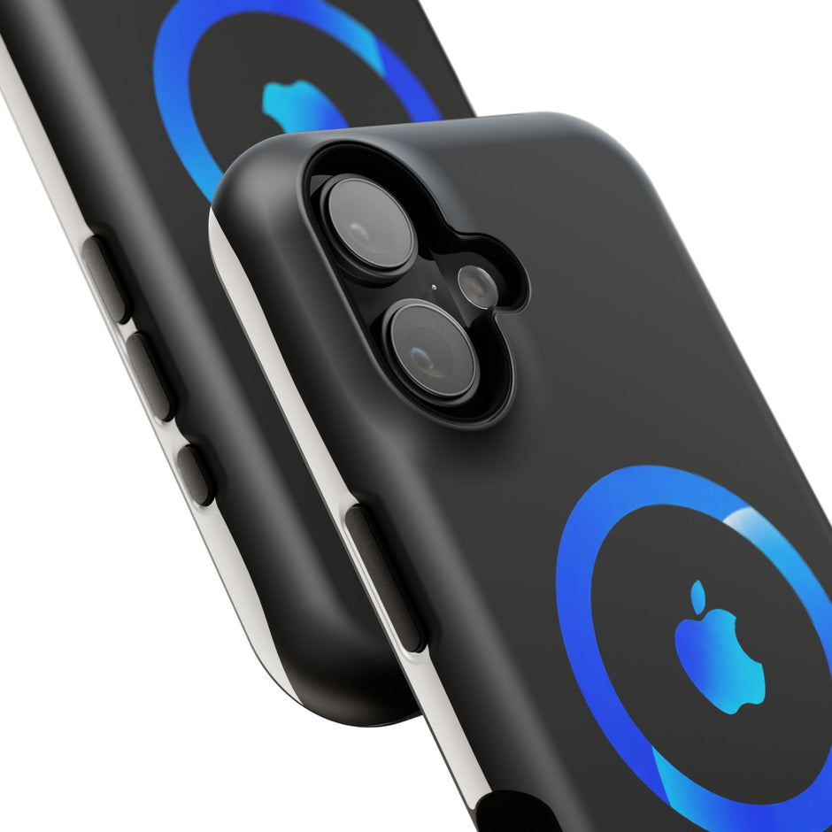 Stöttåligt MagSafe iPhone-skal – Blå Ring