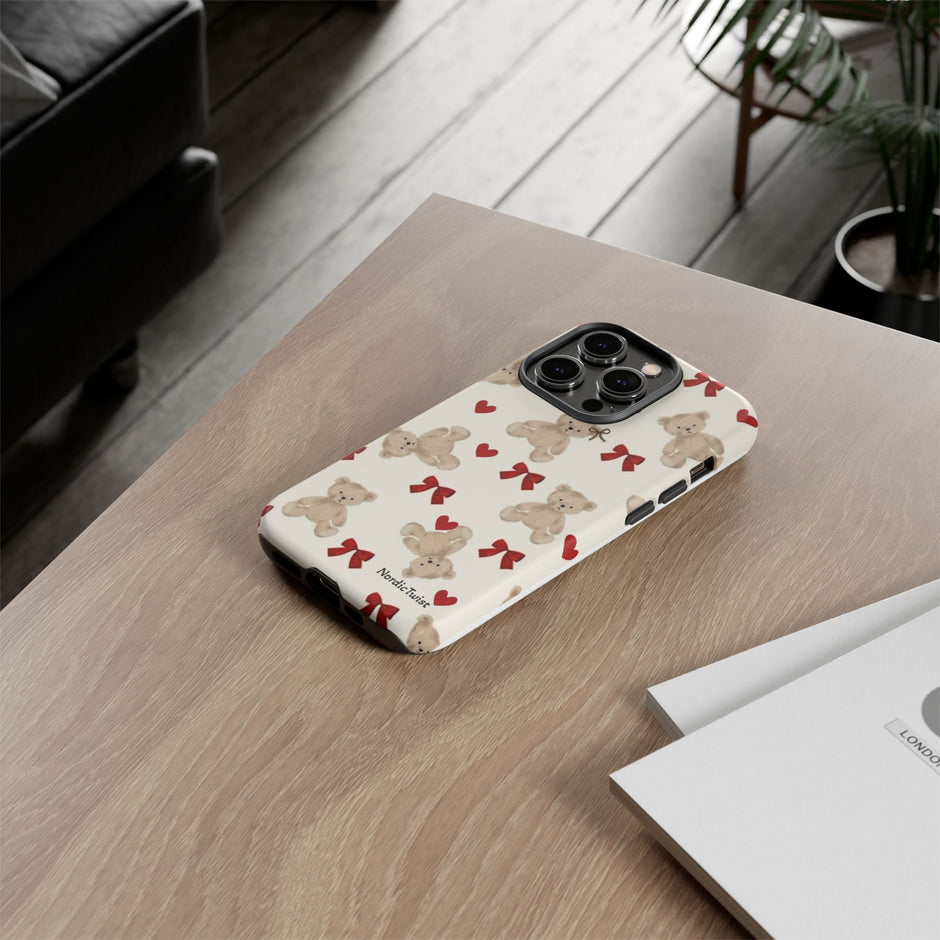 Teddy Bear Hearts Phone Case