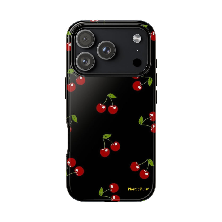 Cherry Pattern Tough Phone Case