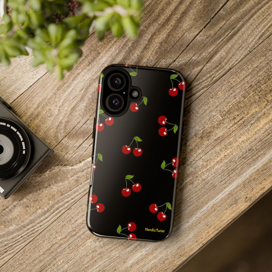 Cherry Pattern Tough Phone Case