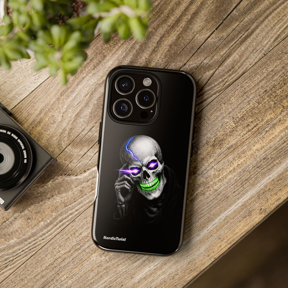 Neon Skull Tough Phone Case