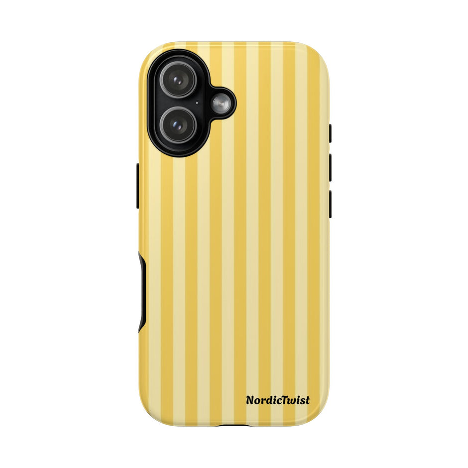 Yellow Stripe Tough Phone Case