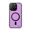 Clear Magnetic Phone Case Minimal Purple