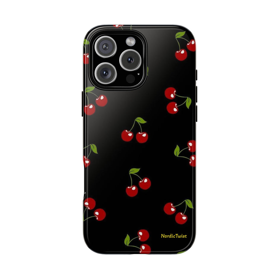 Cherry Pattern Tough Phone Case