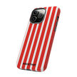 Red Striped Phone Case - Tough Cases for Stylish Protection