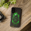 Tough Phone Case – Green Grim Reaper Skull Gothic Design