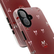 Cherry Bow Phone Case — Cute Red Gradient Protective Cover