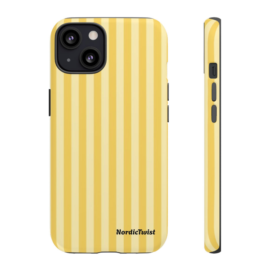 Yellow Stripe Tough Phone Case
