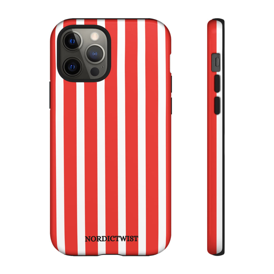 Red Striped Phone Case - Tough Cases for Stylish Protection