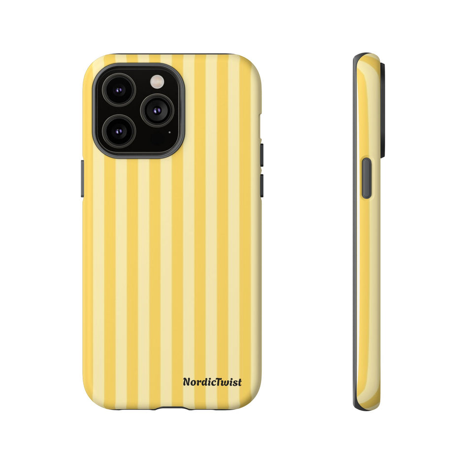Yellow Stripe Tough Phone Case