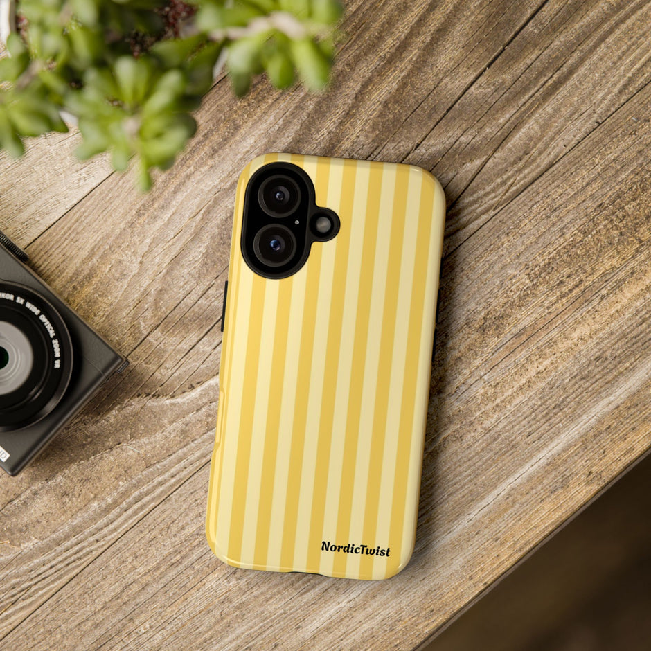 Yellow Stripe Tough Phone Case