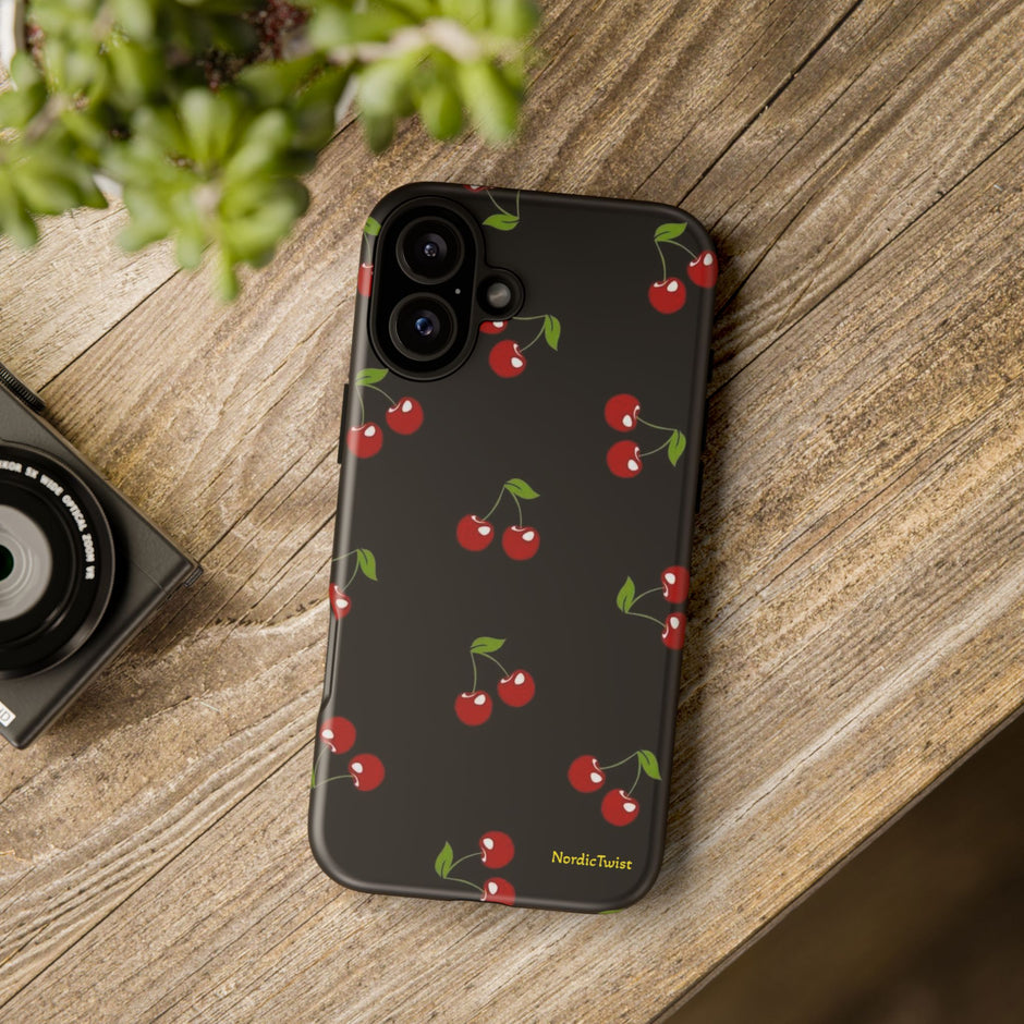 Cherry Pattern Tough Phone Case