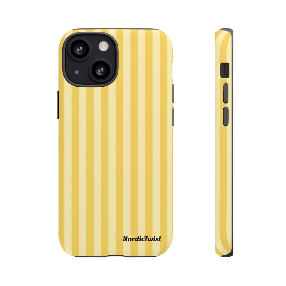 Yellow Stripe Tough Phone Case