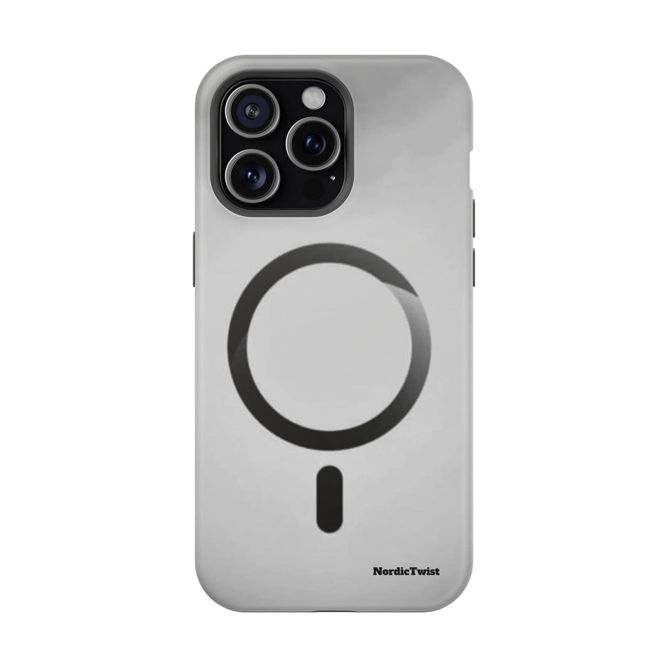 MagSafe Mobilskal – Grå Ringdesign