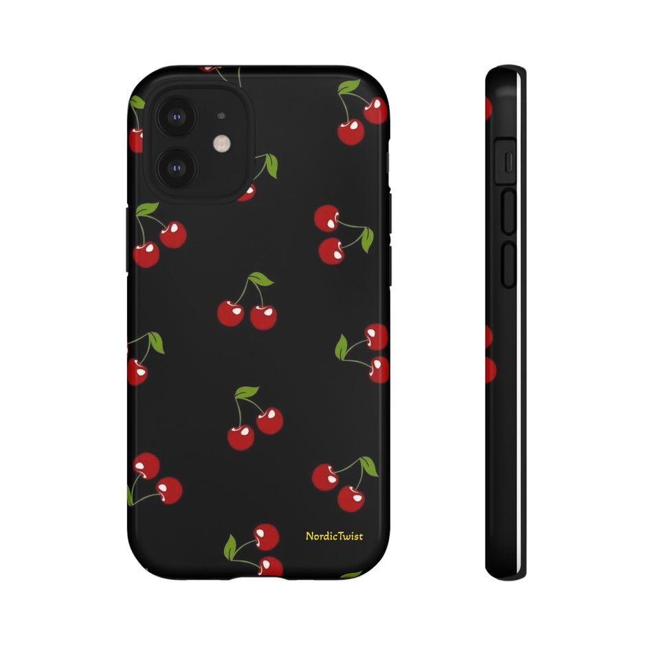Cherry Pattern Tough Phone Case