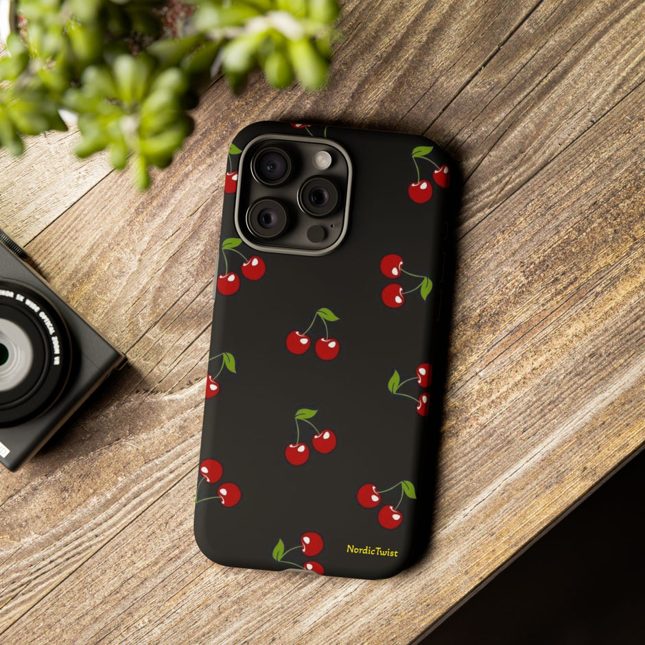Cherry Pattern Tough Phone Case