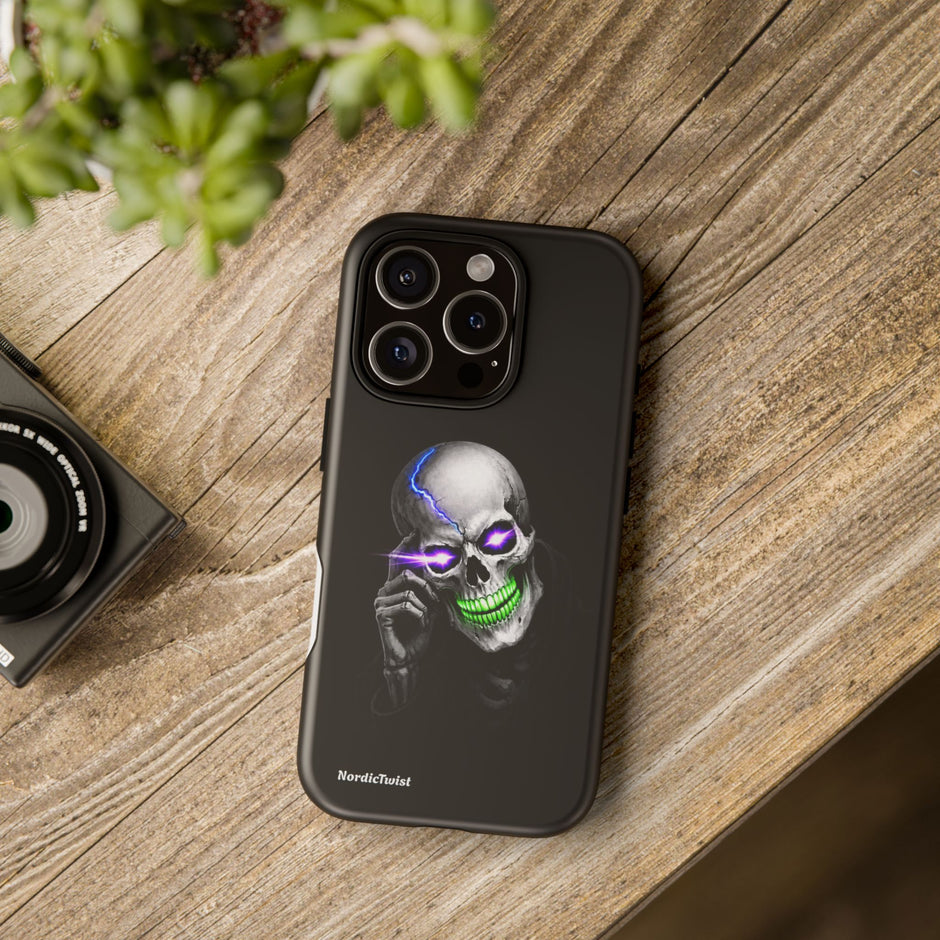 Neon Skull Tough Phone Case