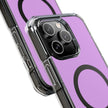 Clear Magnetic Phone Case Minimal Purple