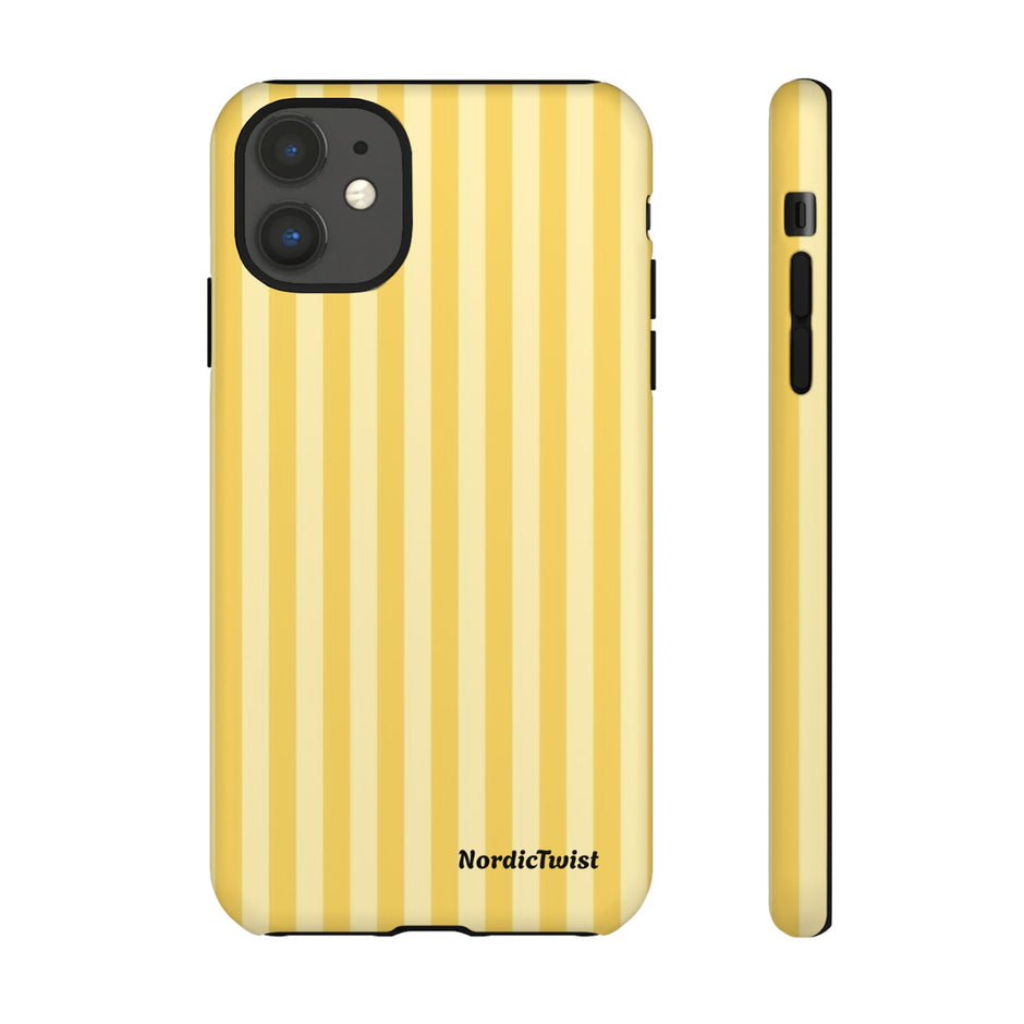 Yellow Stripe Tough Phone Case