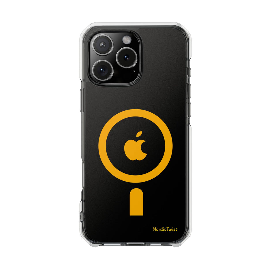 MagSafe Clear Phone Case – Yellow Ring