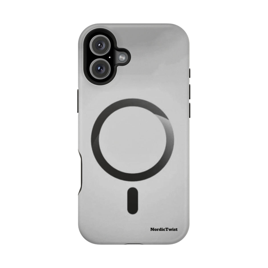 MagSafe Mobilskal – Grå Ringdesign