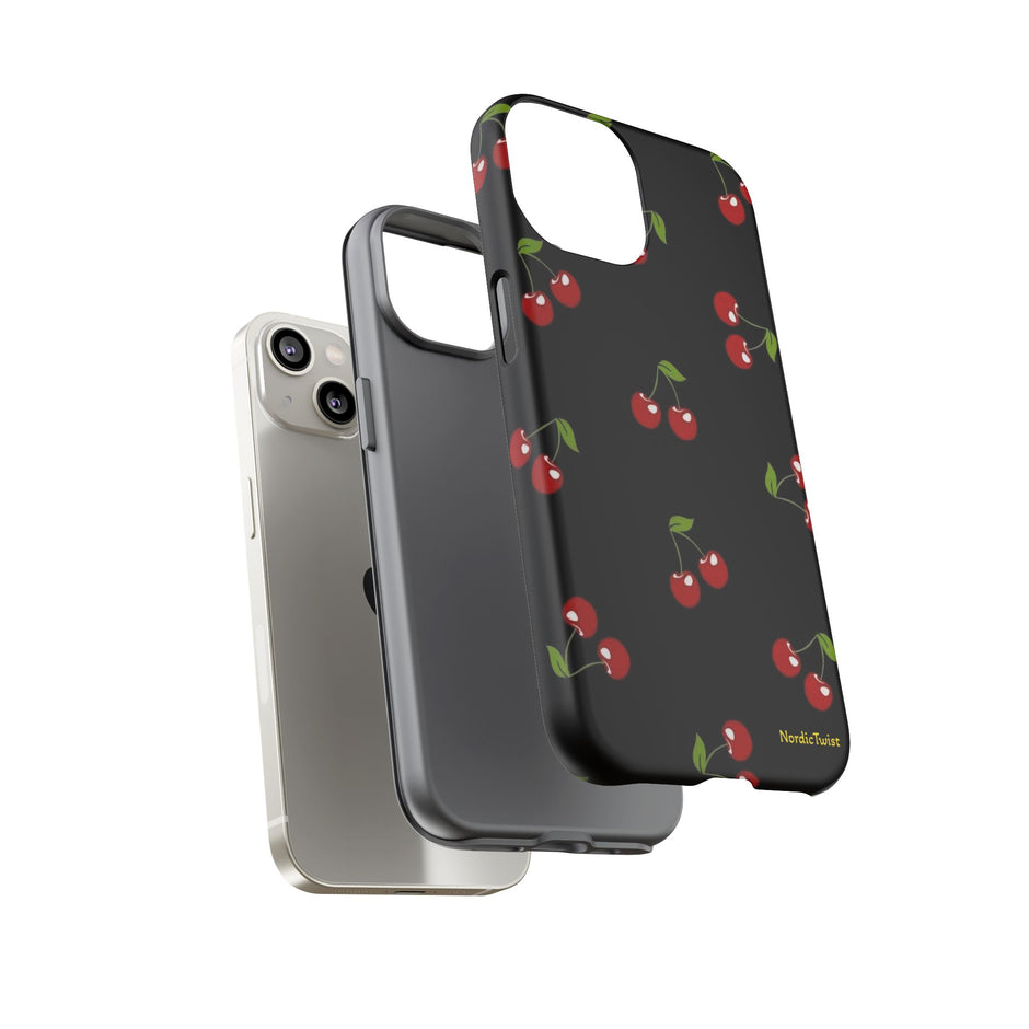 Cherry Pattern Tough Phone Case
