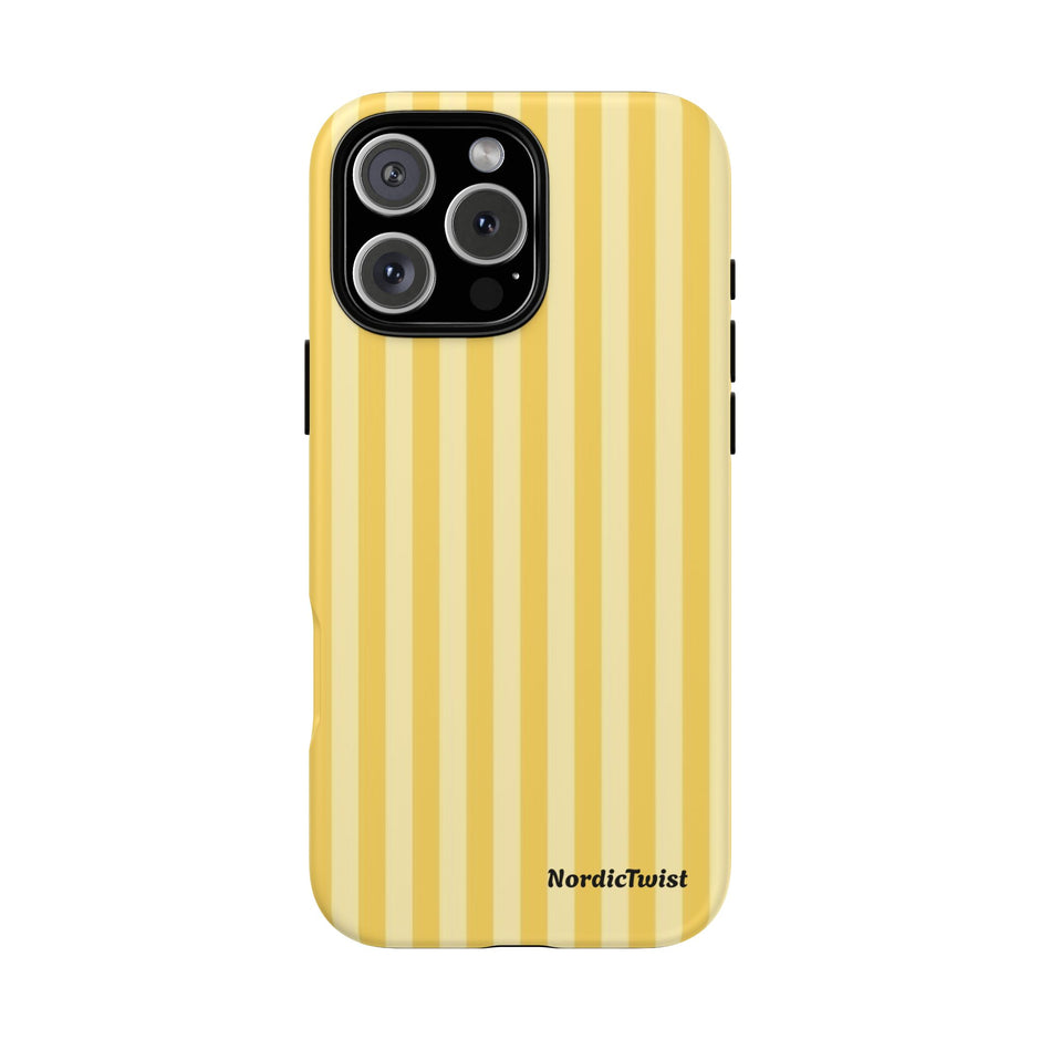 Yellow Stripe Tough Phone Case