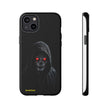 Tough Phone Case – Hooded Grim Reaper with Red Glowing Eyes