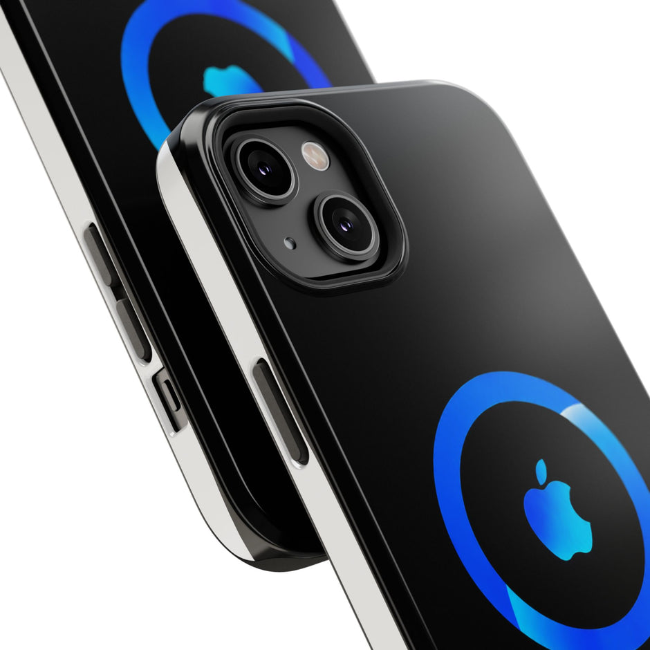 Stöttåligt MagSafe iPhone-skal – Blå Ring